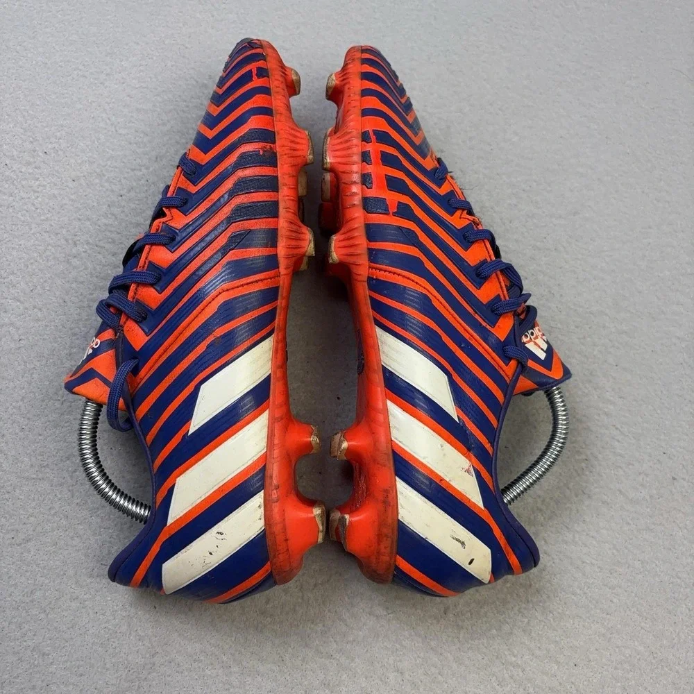 Adidas Predator Shoes Mens Size 11 Orange Blue Striped Soccer Cleats B35472